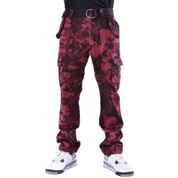 Imperious Long Slim Fit Military Desery Camo Utility Cargo Casual Bottom Pants