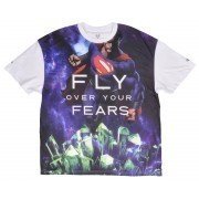 Slowbucks x Superman T-Shirt Fly Over Your Fears Top Mens Regular Fit