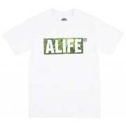 Alife Colombia Box T-Shirt White Marijuana Regular Fit Size XL Mens