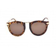 Designer Style Sunglasses Shade Lens Eyewear High Quality Round Frame Tortoise