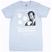 Better Call Saul In Legal Trouble T-Shirt Light Blue Mens Breaking Bad