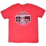 Nintendo Tee Shirt Classically Trained Controller Red Licensed Authentic Mens