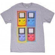 Game Boy Color Tee Shirt Video Game Nintendo Gray Licensed Authentic Mens S-XL
