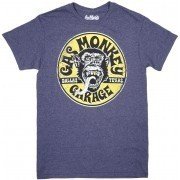 Gas Monkey Garage Dallas Texas Men's Regular Fit T-Shirt Heather Navy Small