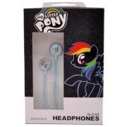 My Little Pony Headphones Rainbow Dash Earbuds Gel Blue