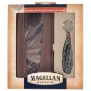 Magellan Sportswear Wallet Pocket Knife Set Camo Cash Money ID Authentic Mens