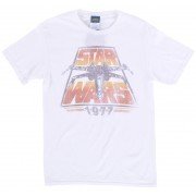 Star Wars 1977 T-65 X Wing Fighter T-Shirt White Size 2XL Disney Mens