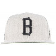Black Scale All American B Snapback Hat BLVCK SCVLE Headwear Cap Grey