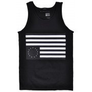 Black Scale Flag Tank Top Muscle Shirt Sleeveless Mens BLVCK SCVLE Black S-2XL