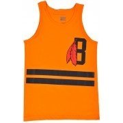 Black Scale Feather Tank Top Muscle Shirt Sleeveless Mens BLVCK SCVLE Orange