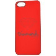 Diamond Supply Co Iphone 5 5S Case Logo Gloss Metallic Snap On Protector Red