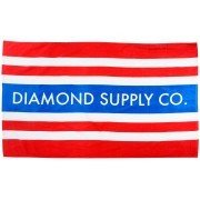 Diamond Supply Co Red Stripes Towel Oversized 35" x 60" USA