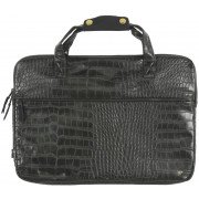 Diamond Supply Croc Laptop Bag Computer Tote Carrier Faux Leather Fashion Black