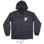 Primitive Dirty P Coaches Jacket Hooded Windbreaker Black Regular Fit Mens