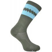 Richer Poorer Socks Crossover Athletic Knit Crew Cushion Foot Mens 6-12 Green