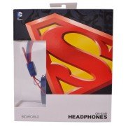 Superman Headphones Man Of Steel On Ear Standard DC Comics Blue Authentic
