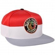 Chicago Black Hawks Half Court Snapback Hat Mitchell Ness Licensed NHL Mesh Cap