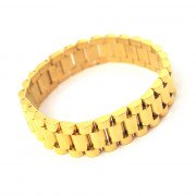 The Gold Gods Watch Link Bracelet 18k Plated Jewelry