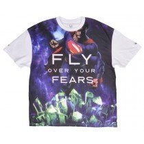 Slowbucks x Superman T-Shirt Fly Over Your Fears Top Mens Regular Fit