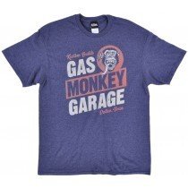 Gas Monkey Garage T-Shirt Custom Dallas Texas Blue Racing Authentic Mens Large