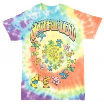 Grateful Dead Bears T-Shirt Tie Dye Deadhead Mens