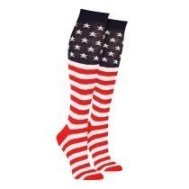 American Flag Trouser Socks Knee-Highs USA Jungle Life