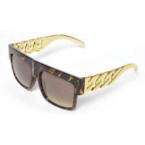 Celine Sunglasses Chain Temple Mens Frame Tortoise Gold