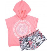 Marvel Captain America Pajama Set Womens Sleepwear Pink