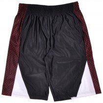 Basketball Shorts Fitness Bottoms M-2XL Active Training Athletic Pocket Blk/Red