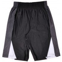 Basketball Shorts Fitness Bottoms M-2XL Active Training Athletic Pocket Blk/Wht