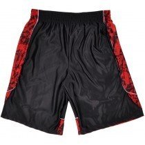 Basketball Shorts Fitness Bottoms M-2XL Active Training Pockets Athletic Blk/Red