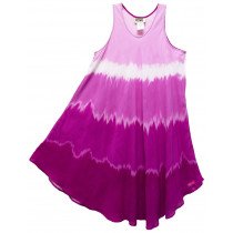 American Crown Tie Dye Dress Pink Sleeveless One Size Fits Most