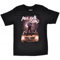 Ash vs Evil Dead Tee Shirt Black Top Short Sleeves Poster Authentic Mens