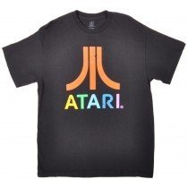 Atari Tee Shirt Retro Gamine Black Licensed Video Game Authentic Mens Top