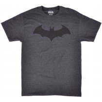 Batman Tee Shirt DC Comics Licensed Hero Logo Charcoal Authentic Mens S-2XL