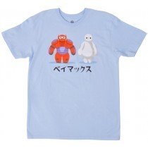 Big Hero 6 Tee Shirt Baymax Disney Licensed Short Sleeve Blue Authentic Mens