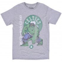 Incredible Hulk x Boston Celtics T-Shirt Grey Mens NBA Marvel