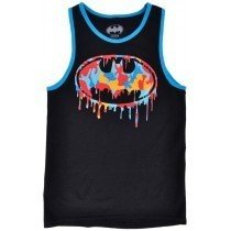 Batman Tank Top Boys Dark Knight Shirt Kids Sleeveless Black Authentic S-XL