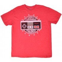 Nintendo Tee Shirt Classically Trained Controller Red Licensed Authentic Mens
