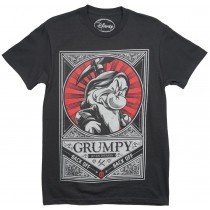 Disney Snow White Seven Dwarfs Grumpy T-Shirt Mens Black Medium
