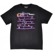 Donkey Kong Tee Shirt Video Game Nintendo Black Cotton Authentic Mens S-XL