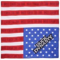 Duck Dynasty Bandana Handkerchief American Flag USA Scarf 22" X 22" A & E
