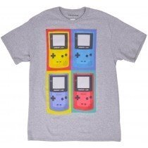 Game Boy Color Tee Shirt Video Game Nintendo Gray Licensed Authentic Mens S-XL