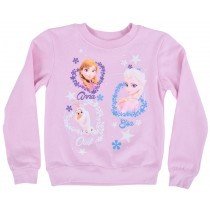 Disney Princess Sweater Age 4-6 Frozen Crewneck Fleece Pullover Disneyland