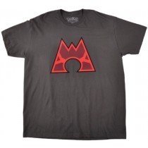 Pokemon Tee Shirt Gym Badge Short Sleeve Master Nintendo Gray Authentic Mens Top
