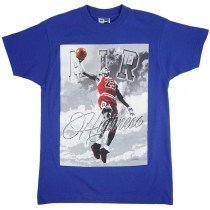 Air Highness 23 Jordan Basketball T-Shirt Mens Royal Blue