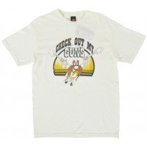 Looney Tunes "Check Out My Guns" Regular Fit Men's T-Shirt Off White Tee M-2XL