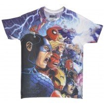 The Avengers Sublimation T-Shirt Marvel Comics Mens