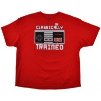 Nintendo Classically Trained 4XL 5XL Plus Size T-Shirt Mens Big Tall Fashion Red