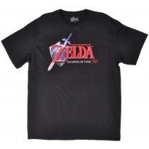 Legend of Zelda Ocarina of Time Shirt Mens Nintendo Authentic Top Black Small-3X